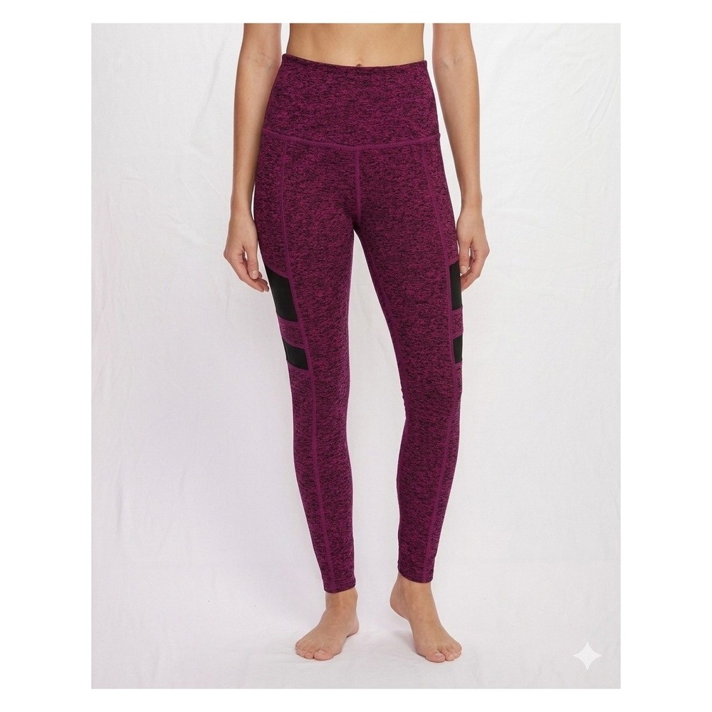 Beyond Yoga Spacedye Leggings S High Waist Mesh Activewear Barre Pilates Gym